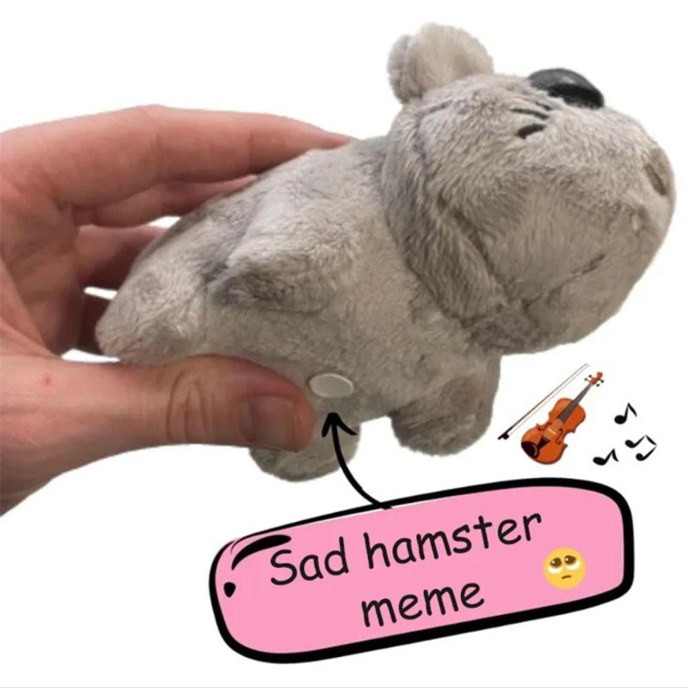 PP Cotton Filled Stuffed Animal Doll No Shedding Cute Hamster Toy  Home Bedroom Decor