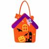 Spooky Design Pumpkin Ghost Bag Reusable Felt Candy Carrier  Costume Party