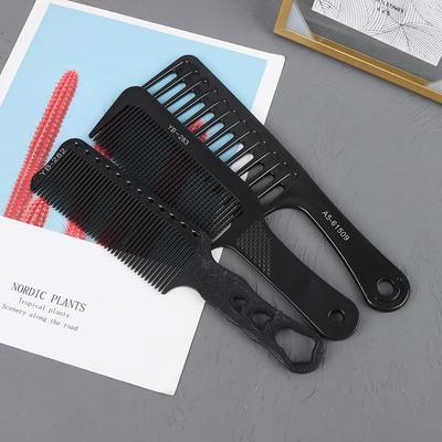 1 Pcs Light Weight Professional Plastic Hair Comb Cutting Carbon Comb Salon Barber Styling Tool
