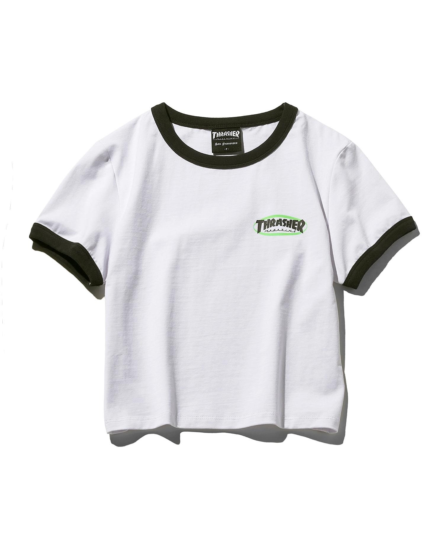 Treasure Women S Magazine Crop Ringer T-Shirt Black Free
