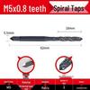 Cobalt Nitride Spiral Tap for Stainless Steel (Drill Bit: M4, M5, M6, M8, M10)