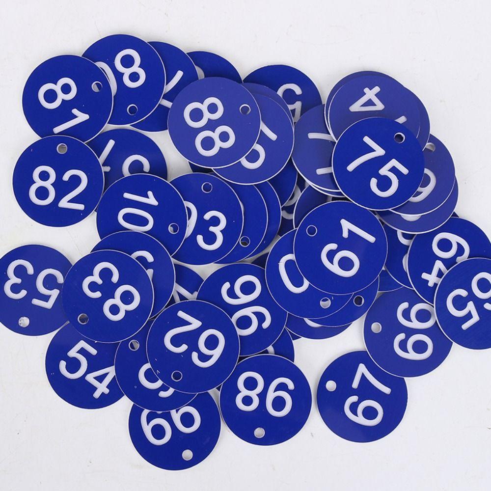 Plastic Beehive Tags 3.5CM Number Plate Beehive Mark Board Tag  Bee Hive Mating Box Mark