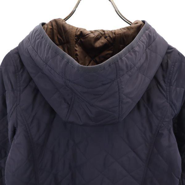 MACKINTOSH PHILOSOPHY Sanyo Shokai Quilted Jacket 36 Purple Hood Women Used