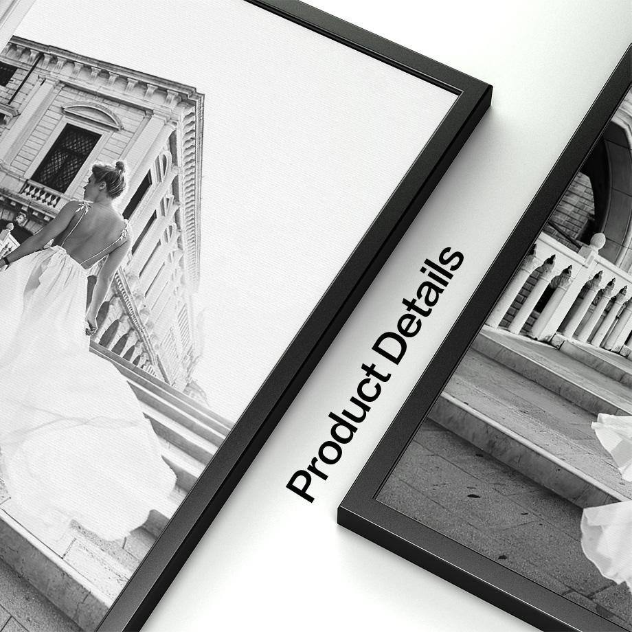 New York Bridge Feather Flower Fashion Girl Wall Art Canvas Painting Posters And Prints Black White Wall Pictures Living Room