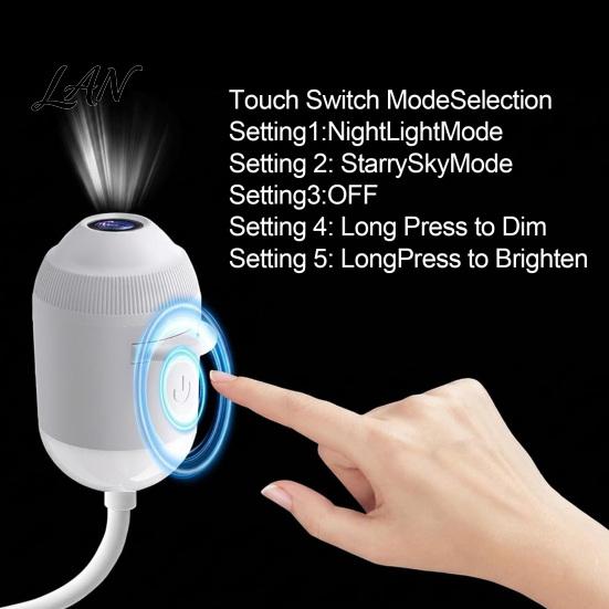 Decorative Lighting for Meditation 2 in 1 Star Projector Night Light, USB Aurora Moon Scene Lamp with Atmosphere Home Remote Control, 360 Degree