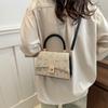 Simple fashion bag women's new trendy summer fashion casual shoulder bag simple retro small square bag