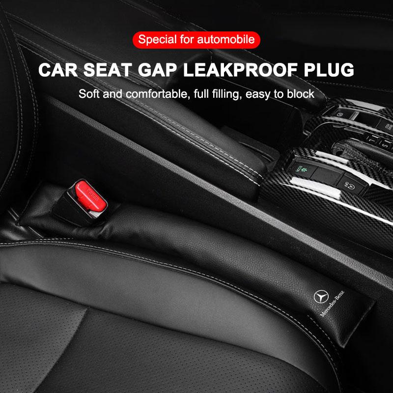 2Pcs Car Seat Gap Filler Side Seam Plug Strip Leak-proof Filling Strip for Mercedes benz AMG S K B E GLK CLASS W212 W213 W176 W221