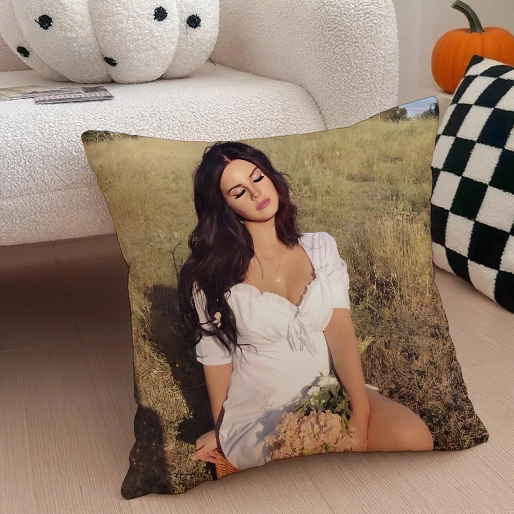 LLana Del Rey Cushion Cover Linen Pillow Case Soft Breathable Protective Couch Room Decoration