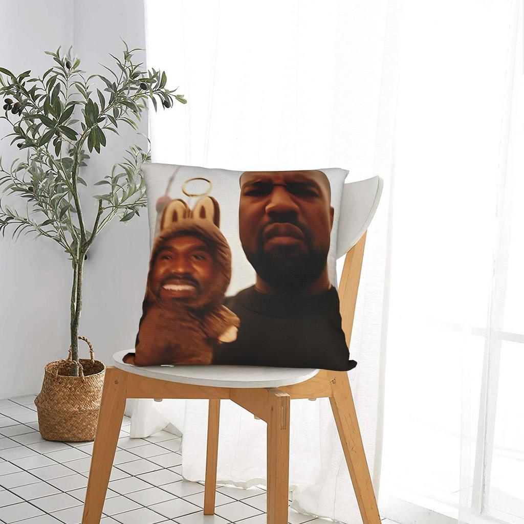 Kanye Meme Pillow Case Comfy Pillow Cover Funny Pillowcases For Sofa Couch Bed Living Room