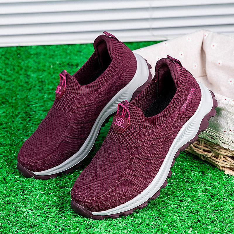 Casual shoes shoes sports fly-woven summer travel shoes mother shoes mesh