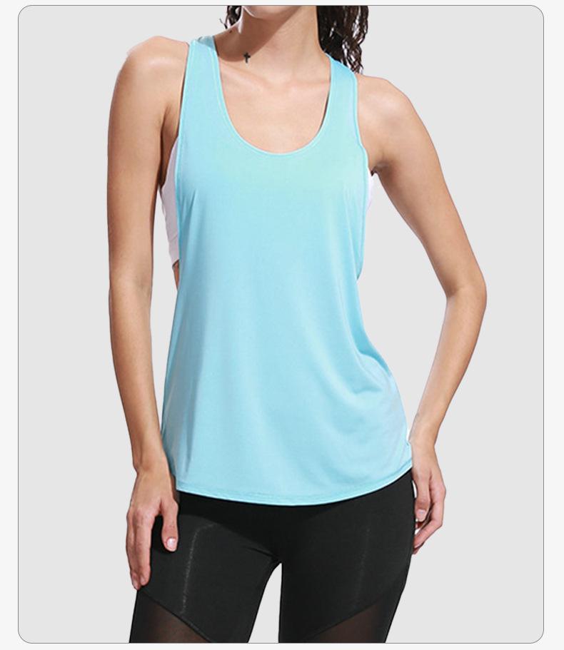 Plus Size Quick-Dry Sleeveless Yoga and Running Tank Top