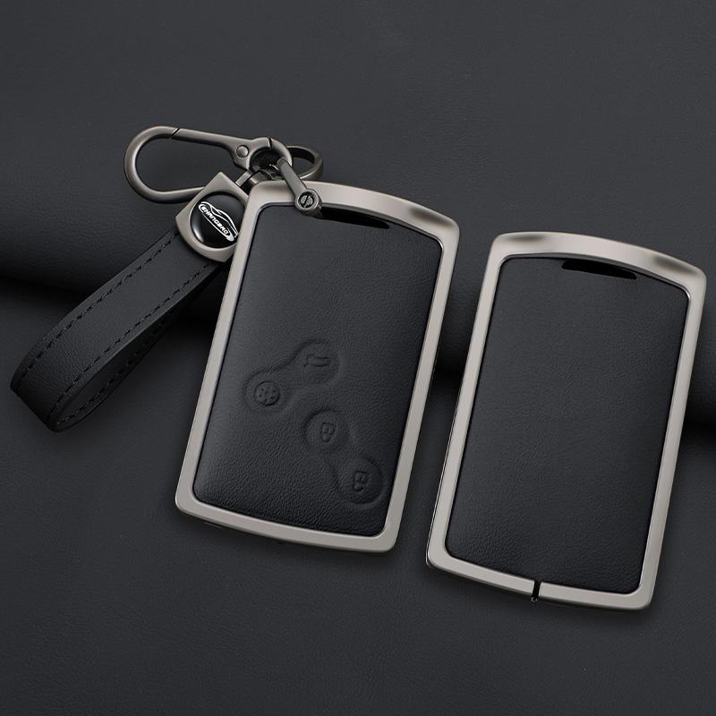Interior Mouldings Car Key Case Cover For Renault Duster Captur Clio Logan Megane 1 2 3 Koleos Scenic Renault GT Zinc Alloy Keyc