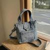 Denim Tasche Retro Tragbar Umhängetasche Pendler Schultertasche