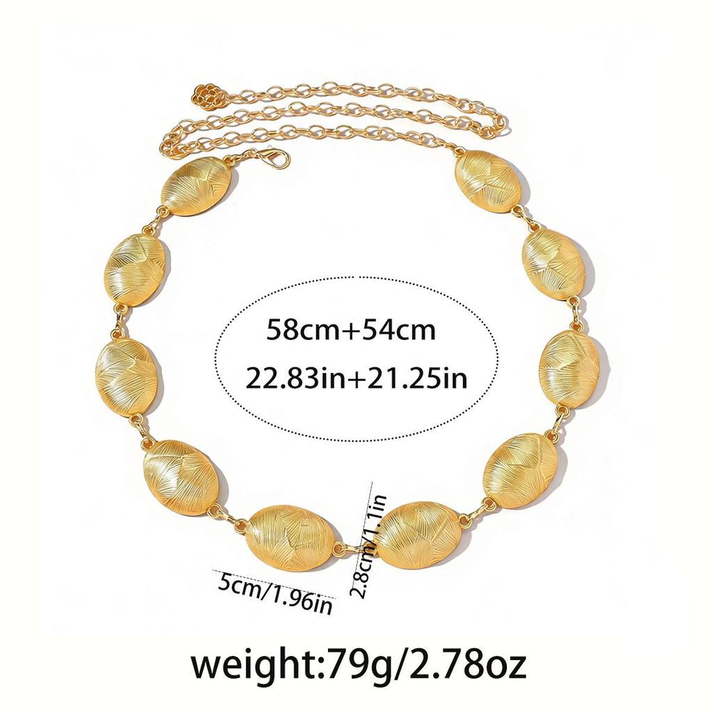 Bohemian Retro Metal Waist Chain for Women - Ethnic Style Body Jewelry