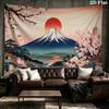 Japanese Style Art Wall Tapestry Aesthetic Wall Hanging Printed Fabric Blanket Decorative Tapestries for Bedroom Living Room Home Decor