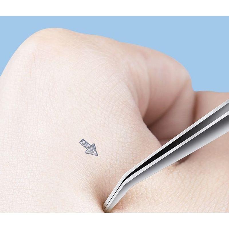 Puremantis - Stainless Steel False Eyelashes Tweezers