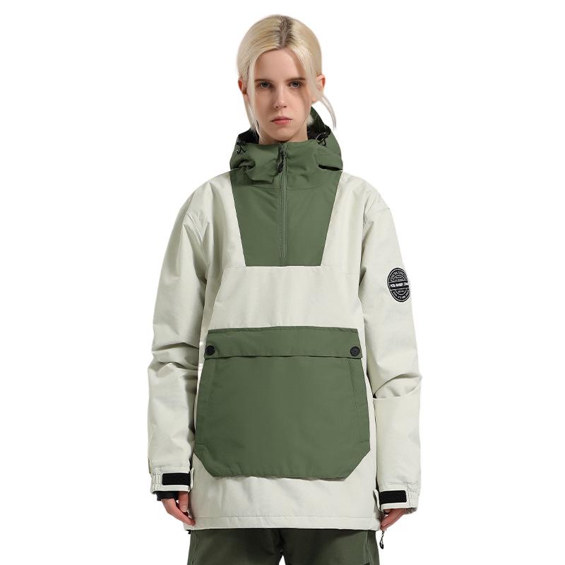 Unisex zimní barevně blokovaná sněhová kombinéza: Větruodolné, Voděodolné, Teplé, Venkovní lyžařské vybavení