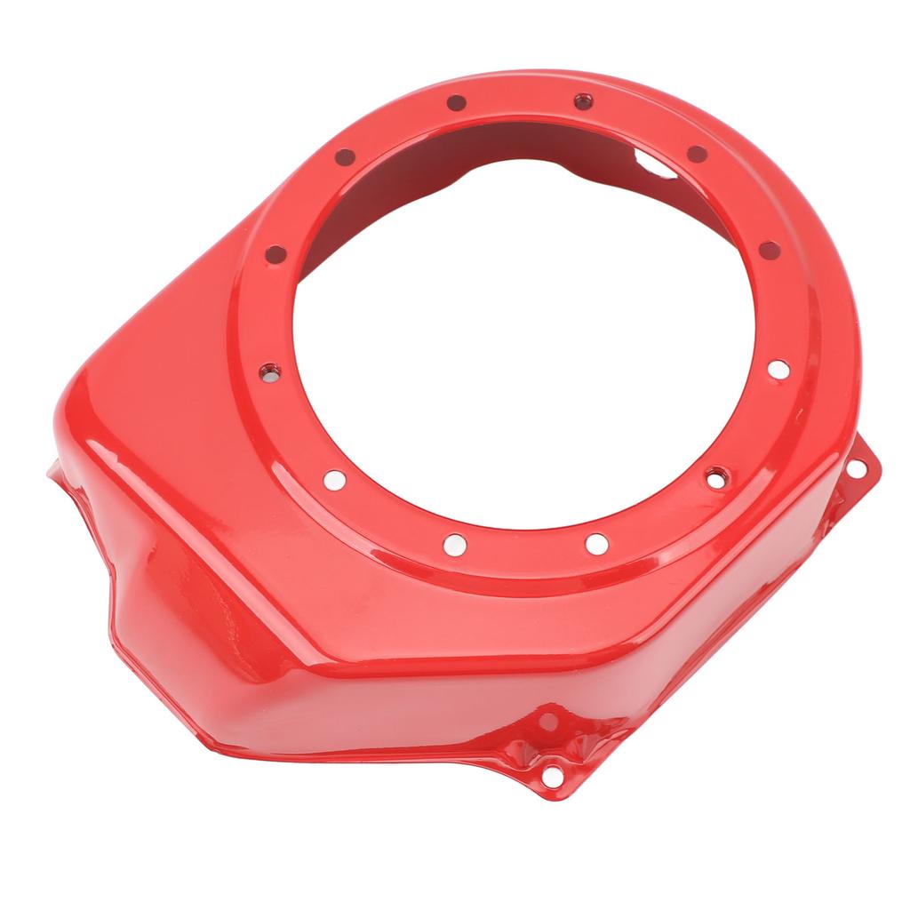 Starter Shroud Fan Flywheel Cover Red Metal Recoil Pull Starter Cooling Fan Cover for GX160 5.5HP