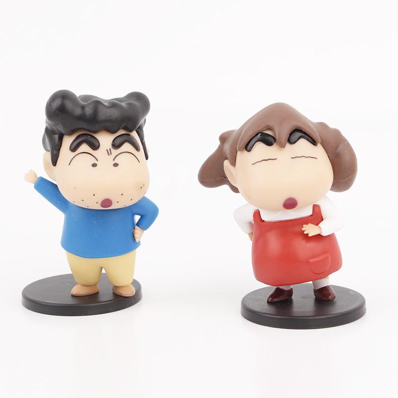 Adorable Crayon Shin-chan Collectible Pvc Figures 8 Styles 5 Generations Cute Anime