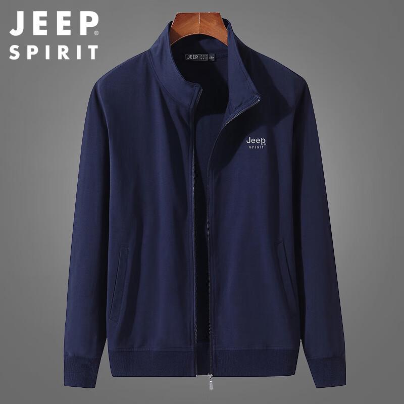 JEEP SPIRIT Men's Stand Collar Casual Jacket
