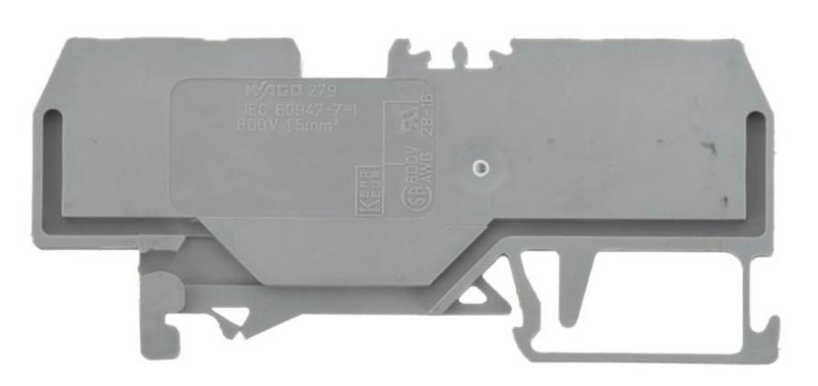 4-Wire Rail Connector 1.5mm2 Gray 279-831