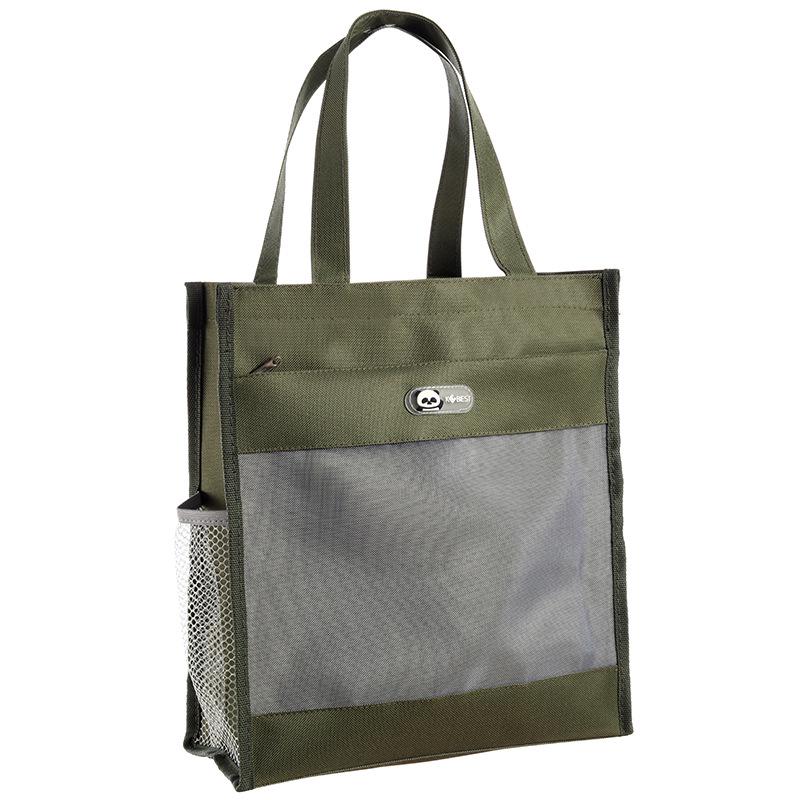KOBEST Kangbai Student Art Tote: A4 Transparent Mesh Bag with Large Capacity for Books and Supplies.