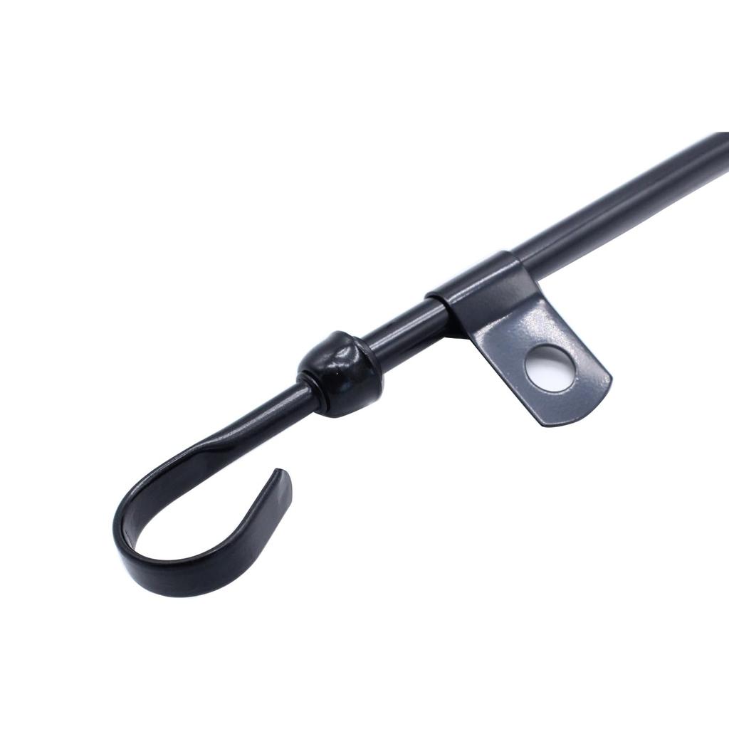 1 Set SHLPDFM Chrome Black SBF Oil Dipstick Stainless Steel Flexible Engine Oil Dipstick Fits for 1965-1987 Small Block Ford 260, 289, 302, 347, and