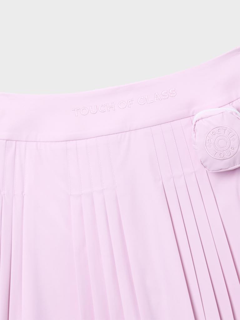 PIRETTI Savona Partially Pleated Culottes W_Pink