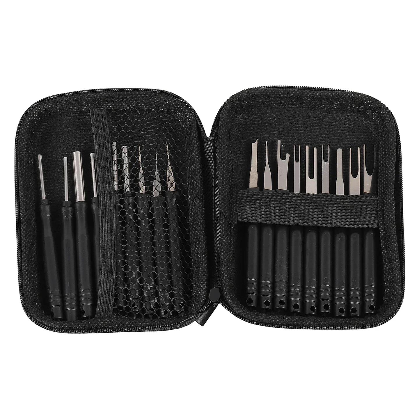

18 Pcs Vehicle Cable Plug Removal Tool Pin Extractor Repair Remover Key Tools W/ Box For Car Wiring Harness Household Appliances CHINA