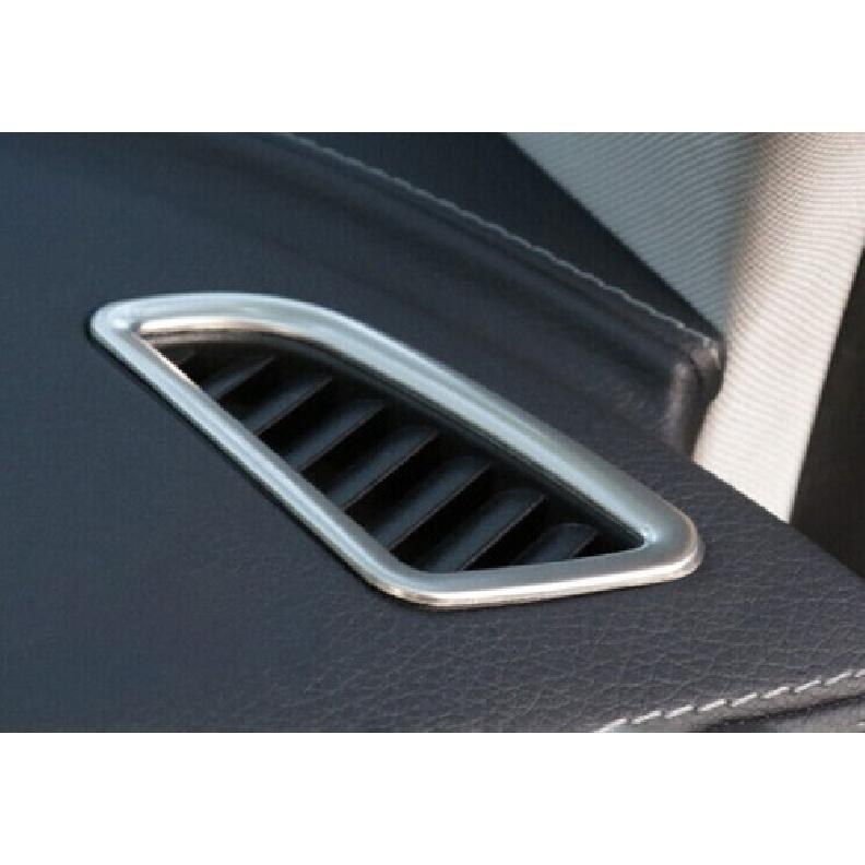 2015-21 Dashboard Side Outlet Vent Covrs Trim Sliver Steel For Benz C-Class W205