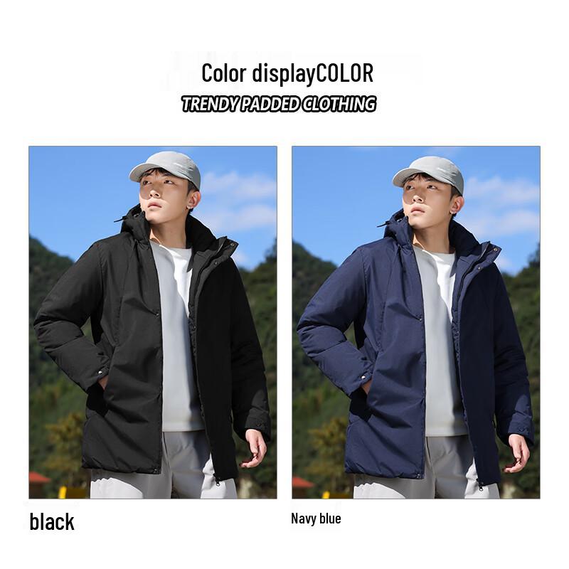 EASTERN CAMEL Herren Herbst/Winter Kapuzen-Steppjacke für Outdoor