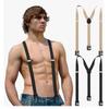 2.5Cm Width Men'S Suspenders  Creative 3 Hooks Suspenders Man Pants Casual Mens Trouser Suspenders  Adjustable Brace