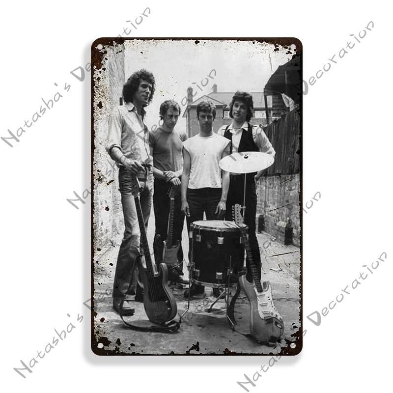 Rock Band Metal Plate DIRE STRAITS Band Decorative Plate Metal Tin Sign Vintage Metal Plaque Bar Club  Signs Wall Decor