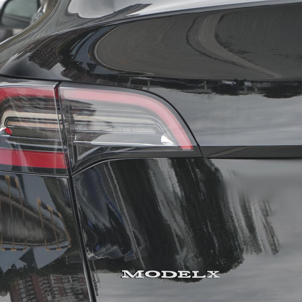 1pcs 3D ABS Letter Logo Rear Tailgate Trunk Emblem Stickers For Tesla Model 3 Model S Model X Model Y Roadster SpaceX Cybertruck