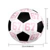 Six and Seventeen Indoor Soccer Ball Colorful Machine Stitched PVC Size 5 Team Training Competition Ready Durable High-Bounce Cool Sports Gift