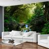Modern Forest Mural Waterfall Wallpaper Large Landscape Nature Wall Mural For Bedroom Living Room Home Decor