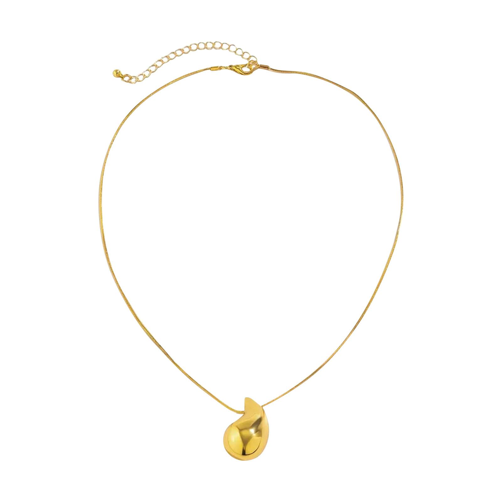 

Креативное металлическое ожерелье-подвеска, модное и персонализированное вращающееся ожерелье из сплава, аксессуары для украшения One Size золотой