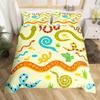 Snake Warm Comforter Cover Set for Children Kids Young Boys Tens Snake Soft Duvet Cover Reptile Print Beding Set Animal Comfortable Quilt Cover Beding