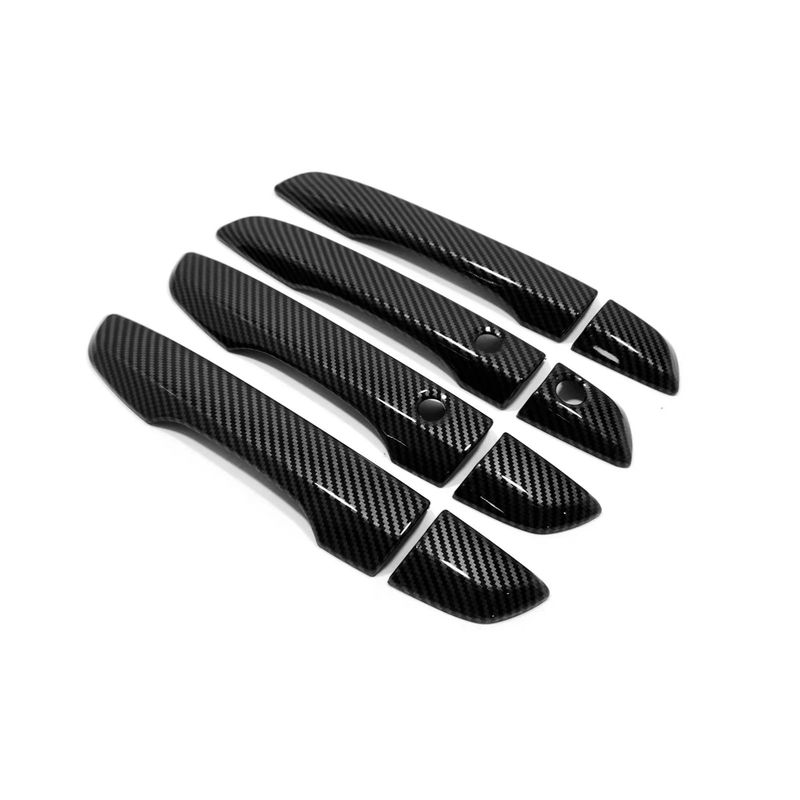 For Honda Civic 10th 2016 2017 2018    ABS Glossy Black Car Door Handle Cover Trim Sticker Car Styling Accessories