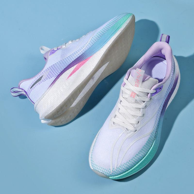 

2025 spring red rabbit pink popcorn ultra-light shock-absorbing mesh couple shock-absorbing sports shoes breathable racing shoes 36