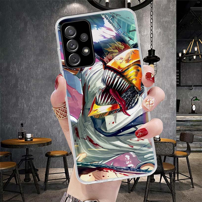 C-Chainsaw Mans Denji Soft Phone Case For Samsung Galaxy S22 S23 S24 S25 Edge S26 Ultra S20 FE S21 Plus + Fundas Coque Galaxy S2
