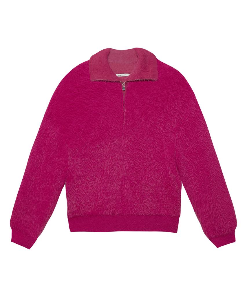 INSTANTFUNK Ms Brushed Half Zip Knit