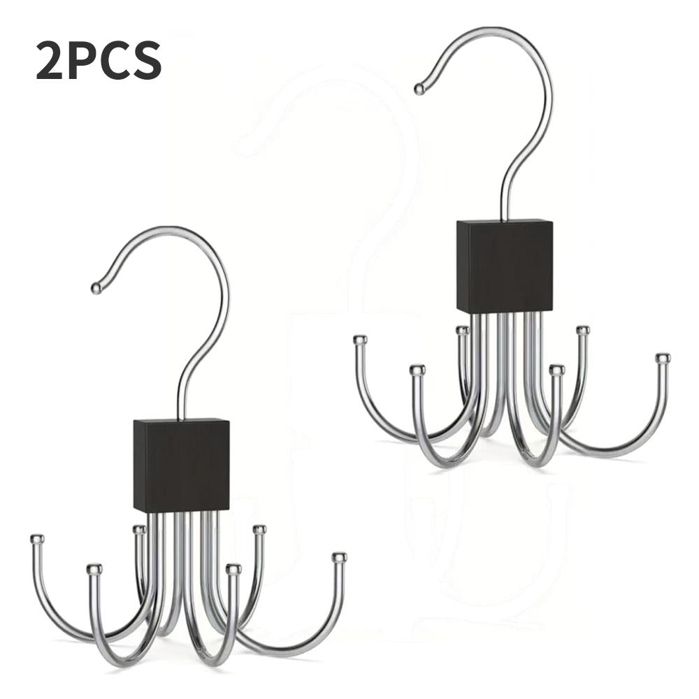 1PC/2/3PCS Multi-Functional Hook Scarf Hanger Storage Clothes Rack Leather Strap Hanging Stand Household Clothes Hanger