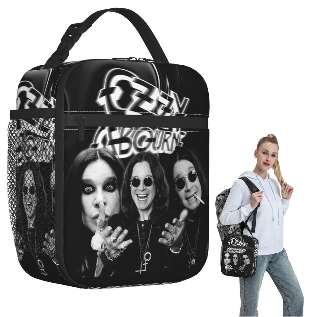 Ozzy Osbourne Insulated Lunch Bag for Women Kids Portable Food Boxes Thermal Lunch Box Tote