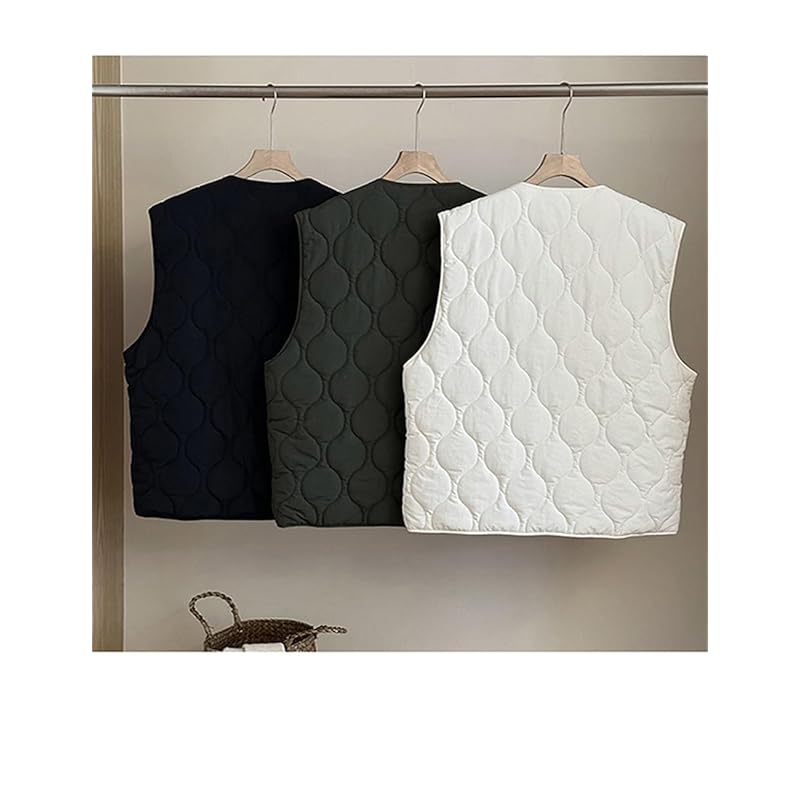 [AILITI] Quilted Vest Ladies Autumn/winter Sleeveless Coat Lightweight Jacket Light Outerwear Tops All Seasons Cold Protection Warm Commute Commuting