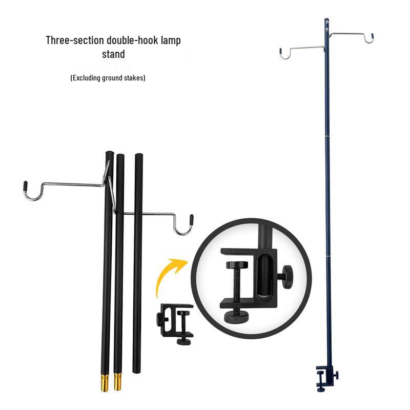 NIDU Outdoor Portable Folding Aluminum Camping Light Pole