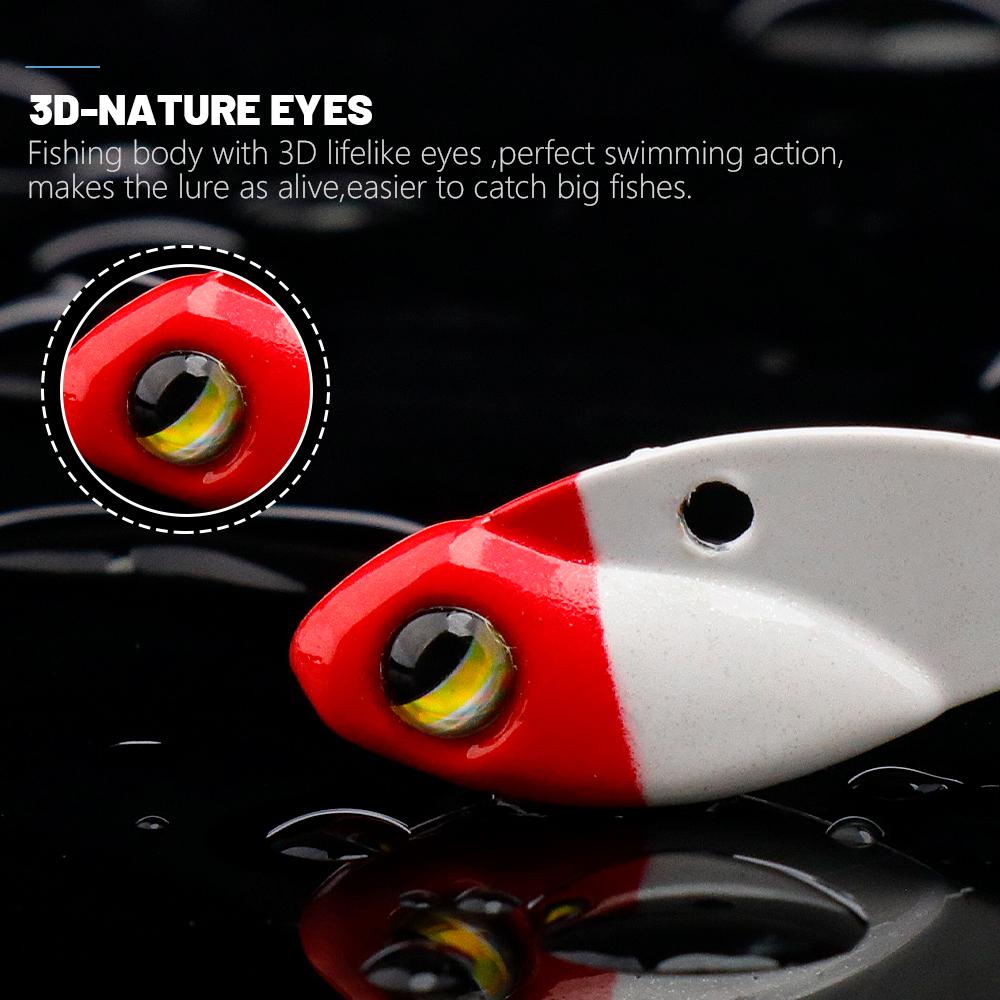 Mini Jigging Fishing Lure 25mm 3g Micro Metal VIB Sinking Cicada Wobblers Spoon Artificial Bait With Single Hook Tackle