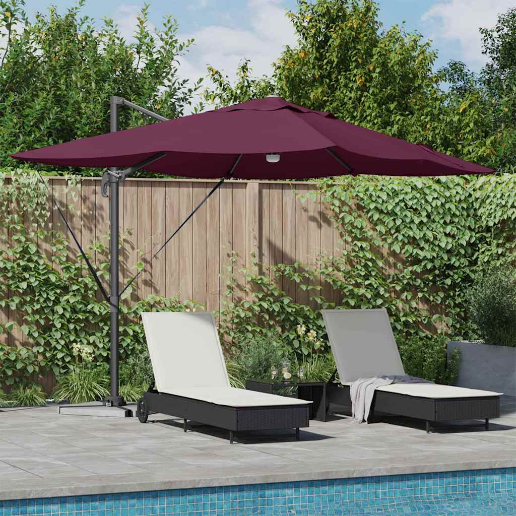 Sun Umbrella Bordeaux Red 351 X 250 X 253 Cm