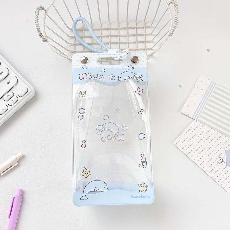 Cute Bow Bag Pendant Accessories Cute Fashion Transparent Pvc Doll Storage Bag Student Backpack Pendant Girls Gifts