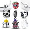 Charms Beads Happy Halloween Cute Theme Festival Cat Skull Style Fit 925 Charms Bracelet Beads Jewelry Gifts for Women